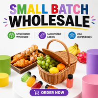 Bouteilles en plastique pour jus, stock local US, 200 pièces, bouteilles réutilisables en plastique avec couvercles, contenants jetables pour boissons et jus