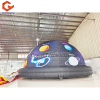 Portable extérieur Mobile Projection dôme tente gonflables planétarium ballon arc parties comprend Air danseur ventilateur accessoire