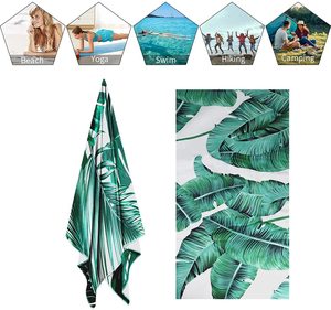 ผ้าเช็ดตัวชายหาดไมโครไฟเบอร์ ซึมซับดี น้ำหนักเบา บาง พิมพ์ลาย แห้งเร็ว ป้องกันการแพ้ ไม่ติดทราย สำหรับฤดูร้อน - Product Image 3