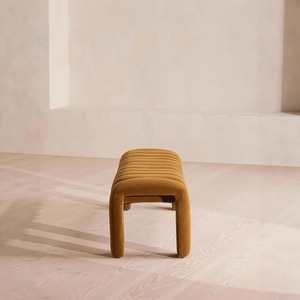 <span class=keywords><strong>Banco</strong></span> de Pie Tapizado en Terciopelo con Estilo Moderno <span class=keywords><strong>para</strong></span> Sala de Estar, Reposapiés <span class=keywords><strong>para</strong></span> el Hogar, Apartamento, Hotel, Hospital, Baño - Product Image 3