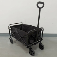 Chariot de camping pliable de petite taille Chariot pliant Wagon de pique-nique en plein air Plage Camping Chariot de camping