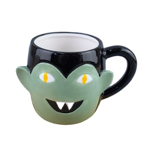 Novedades, Taza de Café Grande de Cerámica Pintada a Mano con Diseño de Máscara de Jason, Terror de Halloween, Cara Podrida, Libre de BPA, Apta para Alimentos - Product Image 6