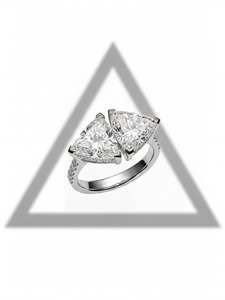 Anillo de Diamante de Corte Brillante Trillón de Moda, Diamante Creado en Laboratorio, Oro Sólido de 9K, 10K, 14K, 18K, Anillo de Compromiso, Boda, Joyería Fina, Regalo - Product Image 4