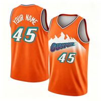 Maillot de basket-ball personnalisé en tissu avec impression par sublimation intégrale, uniformes d'équipe, vêtements de basket-ball 100% polyester
