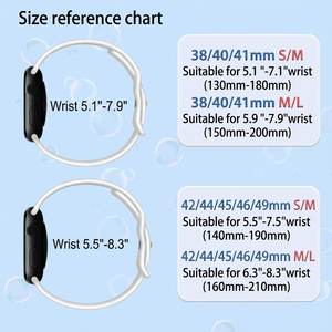 Correa de Silicona para Reloj Inteligente de 38mm 40mm 42mm 44mm 45mm para <span class=keywords><strong>Apple</strong></span> Iwatch Series 11 10 9 <span class=keywords><strong>8</strong></span> Ultra 3 2 1, Correa Agradable al Tacto para Hombre - Product Image 2