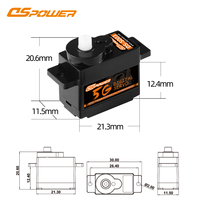 5g tout métal engrenage Micro Servo moteur Anti-secousse RC avion UAV bureau jouets intelligents interrupteur Intelligent Servo moteur DS-S003