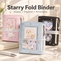 Mini-carnet Kawaii mignon, carnets personnalisables, recharge de classeur à fenêtre étoilée pour l'école, le bureau, le journalisation et la planification A6, vente en gros