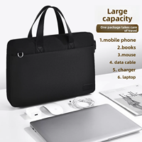 Sac à bandoulière pour ordinateur portable avec logo personnalisé, grande capacité, antichoc, sac pour ordinateur portable imperméable en Oxford, sacoche pour ordinateur portable pour femmes