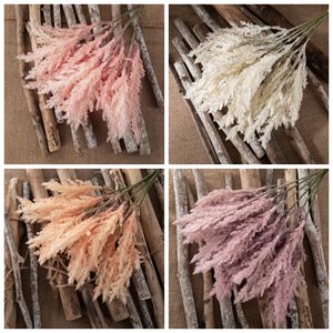ช่อดอกกุหลาบประดิษฐ์ CallaFloral สีขาว ชมพู แชมเปญ ม่วง ทำจาก PVC ยางนิ่ม งานแฮนด์เมด สำหรับตกแต่งงานแต่งงาน สไตล์โมเดิร์น - Product Image 3