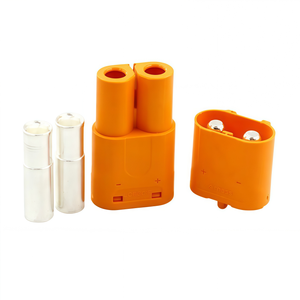 AMASS LCB60PB-M LCB60-F 80A ขั้วต่อไฟ DC - สายทองแดงเคลือบเงินและขั้วต่อแบบจีบสำหรับการชาร์จแบตเตอรี่กระแสสูง - Product Image 1