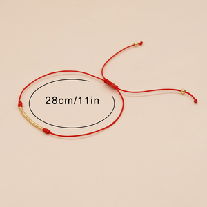 Braccialetto dell'Amicizia Fatto a Mano Resoul, Perline Placcate Oro, Regolabile, Minimalista, Gioiello per Migliori Amiche, Regalo per Soul Sister - Product Image 4