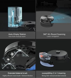 Aspirateur robotisé humide/sec avec navigation LDS, aspiration 4000 Pa, contrôle par application Wi-Fi, <span class=keywords><strong>pour</strong></span> voiture, camping-car et usage domestique - Product Image 5