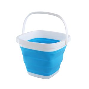 Cubo Plegable Cuadrado con Asa, Portátil para Exteriores, Lavado de Coches, Pesca, Tres Tamaños y Colores - Product Image 3