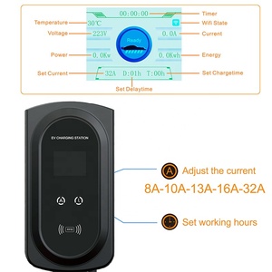22KW WIFI RFID Smart Vehicle Charging Pile GBT 22 LEVEL2 AC EV Charger Type 2 7KW to 22KW <b>Car</b> Charge Station - Product Image 6
