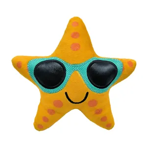 Toptan özelleştirilmiş ker ker Tonkotsu denizyıldızı şapka oyuncaklar sevimli sahil düşük maliyetli peluş oyuncak köpek