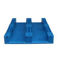 Palette logistique en HDPE de haute qualité 1200*1000*170mm, capacité 15KG, surface plate robuste avec trois patins, nouveau matériau, entrée 4 directions