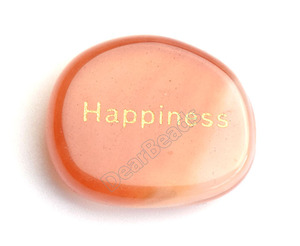 Pierres gravées avec des mots inspirants, cristaux de guérison ovales Ueven, pierres précieuses, mots positifs, pierres de poche pour la paix d'esprit, bonheur - Product Image 5