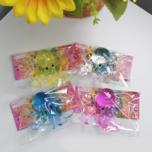 Most Popular TPR Animal Colorful Octopus Squishy Slow Return Hand Exercise <b>Squeeze</b> Stress Relieve Mochi Toys for Kids Adults - Product Image 3