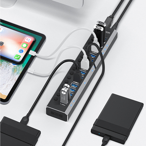 Rshtech 16 trong 1 <span class=keywords><strong>USB</strong></span> 3.0 <span class=keywords><strong>HUB</strong></span> Splitter với 12v8a Power adapter riêng biệt thiết bị chuyển mạch 16 cổng <span class=keywords><strong>USB</strong></span> <span class=keywords><strong>HUB</strong></span> cho PC phụ kiện máy tính - Product Image 5