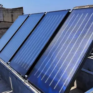 Ev yapımı termal güneş kollektörü düz plaka termal güneş kollektörü cam güneş enerjisi kolektörü