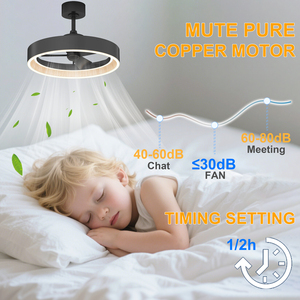 Reversible <b>Ceiling</b> <b>Fan</b> with Light 6 Speed Pure Copper Motor Summer Winter Mode Dual Memory <b>Remote</b> <b>Control</b> for Living Room - Product Image 3