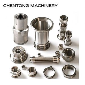 Pièces métalliques usinées CNC de précision, tournées, en aluminium, acier, acier inoxydable avec perçage, laiton - Pièces métalliques personnalisées de haute qualité - Product Image 1