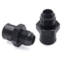 Adaptor Tutup Katup Aluminium 10AN, Lubang 1.22 inci, Grommet Push-In, Kompatibel dengan Sistem PCV, Konversi Selang Catch Can, Part Mobil