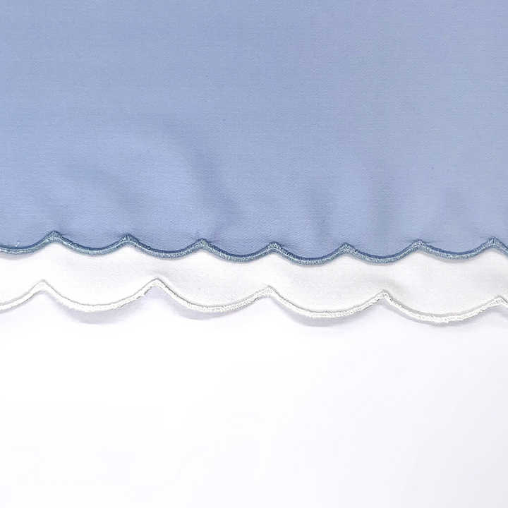 70*180 Customize Sulam Bawal Embroidery Edge Scallop Tudung Malaysia Chiffon Hijab Shawls Scarves