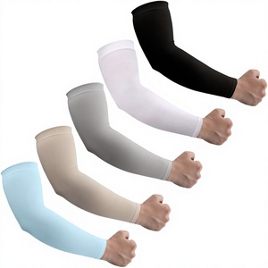 Manchons de compression rafraîchissants JUNCHAO pour hommes/femmes, protection solaire UPF50+, en polyester, imprimé numérique élégant - Product Image 3