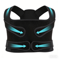Correcteur de posture professionnel en néoprène rose personnalisé 2025, respirant, réglable, portable, soutien complet du dos, redresseur d'épaules