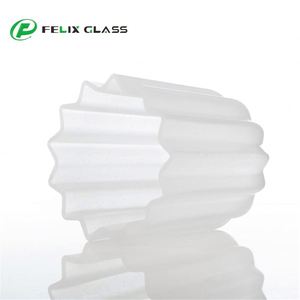 Lámpara Colgante LED de Diseño Moderno con Vidrio Esmerilado Blanco Ópalo, Acabado Brillante Blanco Cálido y Pequeñas Burbujas de Aire para Sala de Estar - Product Image 1