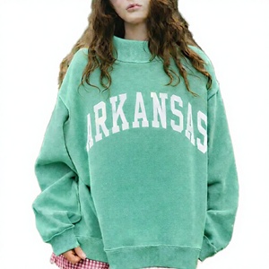 Comprar Sudadera Casual Oversize de Cuello Alto con Forro Polar Transpirable, Ajuste Regular, para Verano, Otoño e Invierno, Corte Relajado con Logotipo Personalizado - Product Image 3