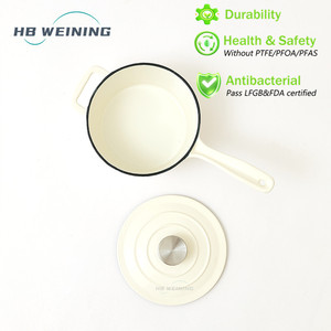 <span class=keywords><strong>Casserole</strong></span> avec couvercle <span class=keywords><strong>en</strong></span> <span class=keywords><strong>fonte</strong></span> émaillée, petite <span class=keywords><strong>casserole</strong></span> pour la cuisson, idéale pour les soupes et le lait, écologique, résistante au four, design contemporain - Product Image 1