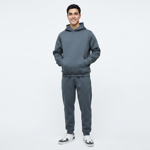 Conjunto Deportivo de Dos Piezas con Capucha y Pantalones, Lavado Ácido, con Logotipo Personalizado, Bordado de Alta Calidad, Venta al Por Mayor - Product Image 1