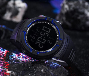 นาฬิกาอิเล็กทรอนิคส์อเนกประสงค์สำหรับใส่เล่นกีฬาสันทนาการของผู้ชายแฟชั่นไฟเย็นเย็นสำหรับนักเรียนขายดีการค้าต่างประเทศเคส ABS - Product Image 6