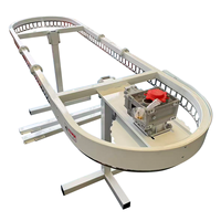 Système de convoyeur rotatif automatique U/L/O pour vêtements, idéal pour le stockage et le récupération efficaces dans les buanderies et les usines de confection