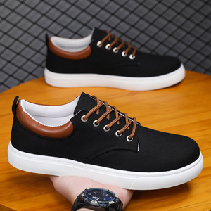 Nouvelles chaussures en toile <span class=keywords><strong>pour</strong></span> hommes, grande taille, coupe basse, toutes occasions, semelle en caoutchouc antidérapante, talon plat, bout rond, chaussures décontractées <span class=keywords><strong>pour</strong></span> hommes - Product Image 3