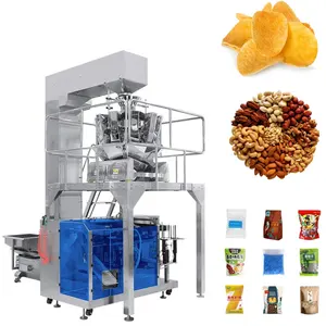 Automatic Nuts Weighing Filling Doypack Pouch Packing Machine Potato Chips Snacks Food Packaging Machine