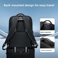 Nouveau sac à dos pour ordinateur portable pour homme, style Oxford, pour les voyages d'affaires, design respirant et imperméable, double compartiment, sangles à coussin d'air, doublure en nylon