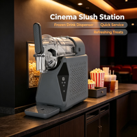 Machine à granita compacte de bureau personnalisable, silencieuse, à refroidissement rapide par compresseur, avec réservoir unique standard, pour la maison et le commerce