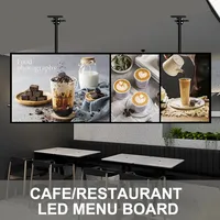 Boîte à lumière LED ultra-mince pour menu, panneau publicitaire, affichage lumineux pour restaurant, magasin de détail, fabricant OEM