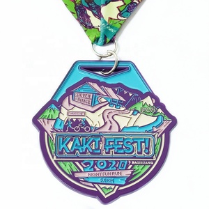 מפעל מקצועי מותאם אישית 5 k/10 k אמייל רך מדליית כסף סיטונאית - Product Image 3