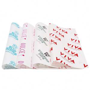 กระดาษห่อเบอร์เกอร์แบบกำหนดเอง กระดาษห่อแซนวิชแบบกำหนดเอง บรรจุภัณฑ์พิมพ์ลาย ป้องกันน้ำมันและไขมัน - Product Image 1