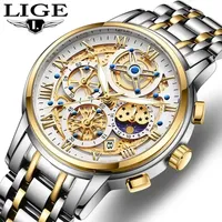 Montre 8973 personnalisable avec votre logo, montres originales en acier, chronographe étanche, montre sport à quartz pour homme