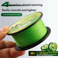 Fil tressé 4 brins tresse ligne de pêche 100m vert leurre évier pointe ligne flottante 0.4-4.0mm diamètre