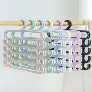 Çok fonksiyonlu beş katmanlı askı çok fonksiyonlu askı çok katmanlı depolama pantolon raf beş katmanlı havlu kurutma elbise askısı - Product Image 4