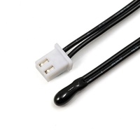 Termistor NTC Sensor de temperatura Cable MF52 Blackhead pequeño termistor de gota de agua 10K 50K 1% precisión para cafetera