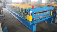 Máquina de fabricación de Tejas trapezoidales y corrugadas de doble capa Máquina formadora de rollos de doble hoja de techo