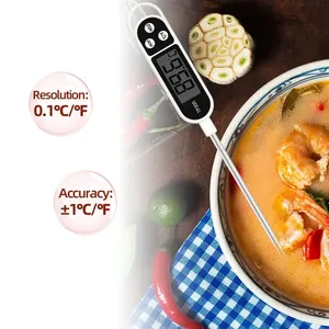 1PCS L-540 Plastic Digital Food <b>Thermometer</b> LCD Display Large Display Battery Powered for Meat Cooking BBQ Kitchen Use-Portable - Product Image 3