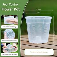 Pots de drainage pour jardin domestique avec trous, paniers transparents pour orchidées, pots de fleurs en plastique respirants, accessoires